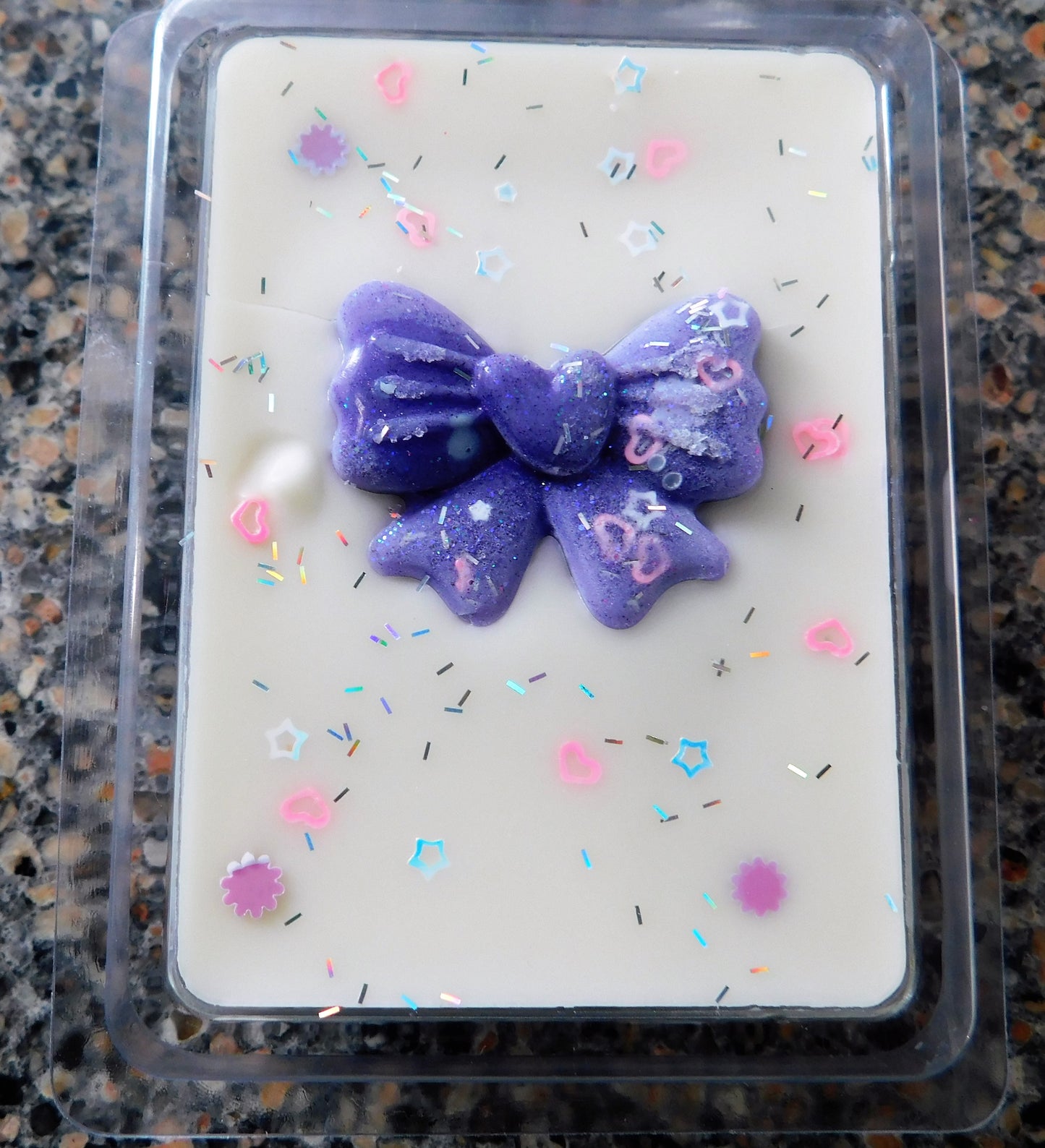 Custom three ounce parasoy clamshell with your choice of scents