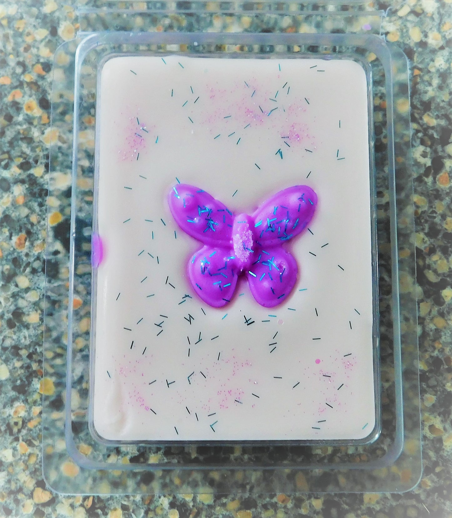 Custom three ounce parasoy clamshell with your choice of scents