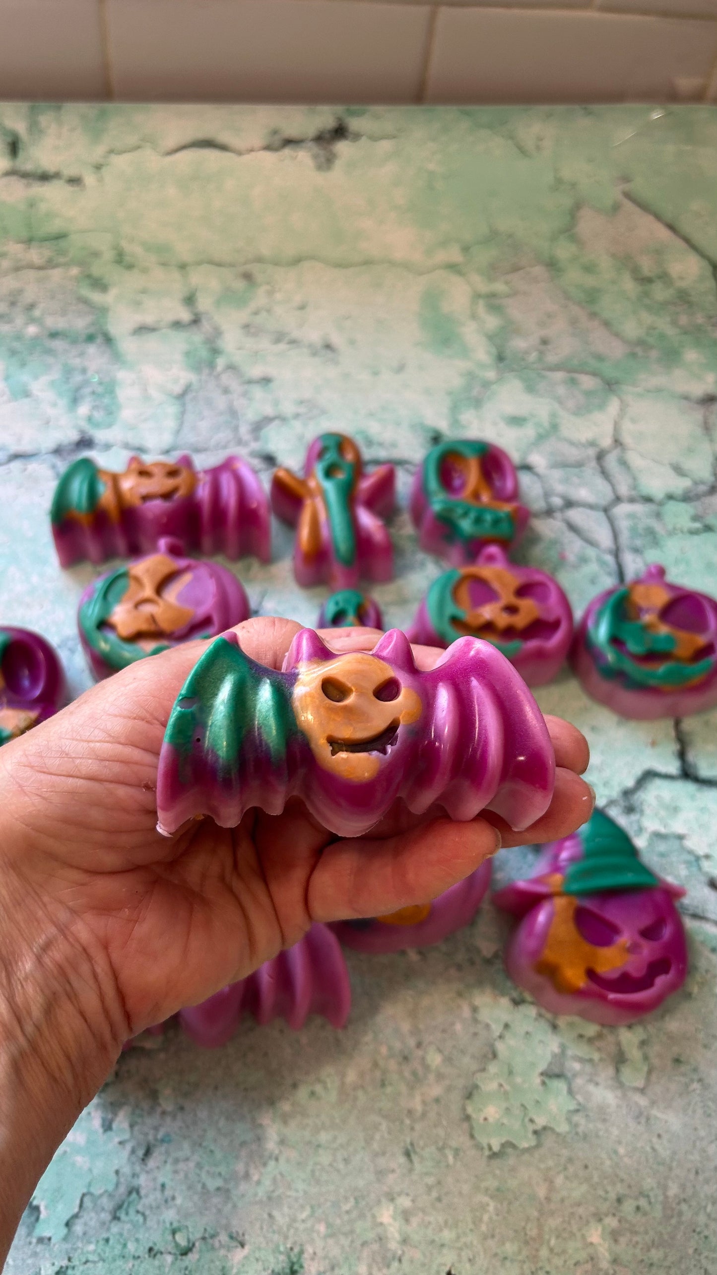 GOLDEN TRIANGLES: CANDY CORN/VANILLA CAKE POPS/SALTED CARAMEL