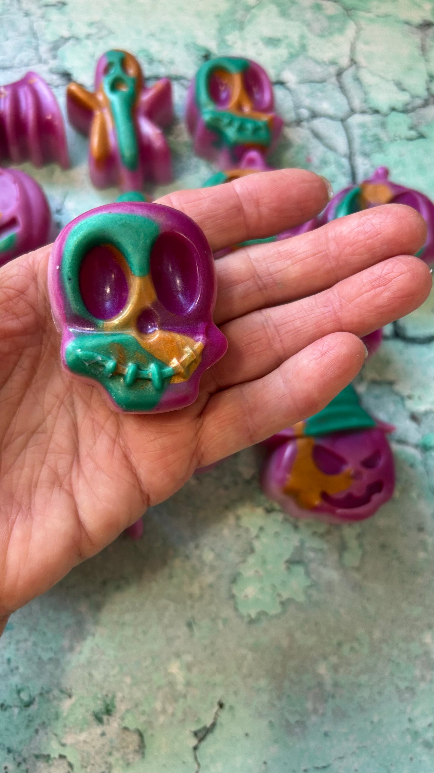 GOLDEN TRIANGLES: CANDY CORN/VANILLA CAKE POPS/SALTED CARAMEL